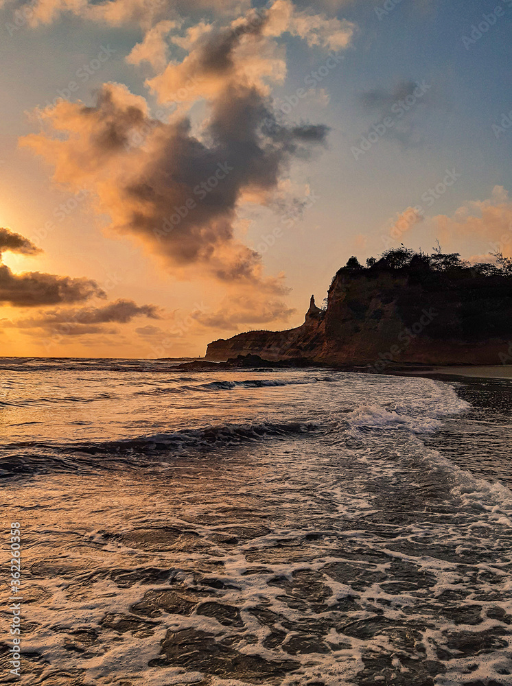 Obraz premium Image of Radiant sea beach sunset