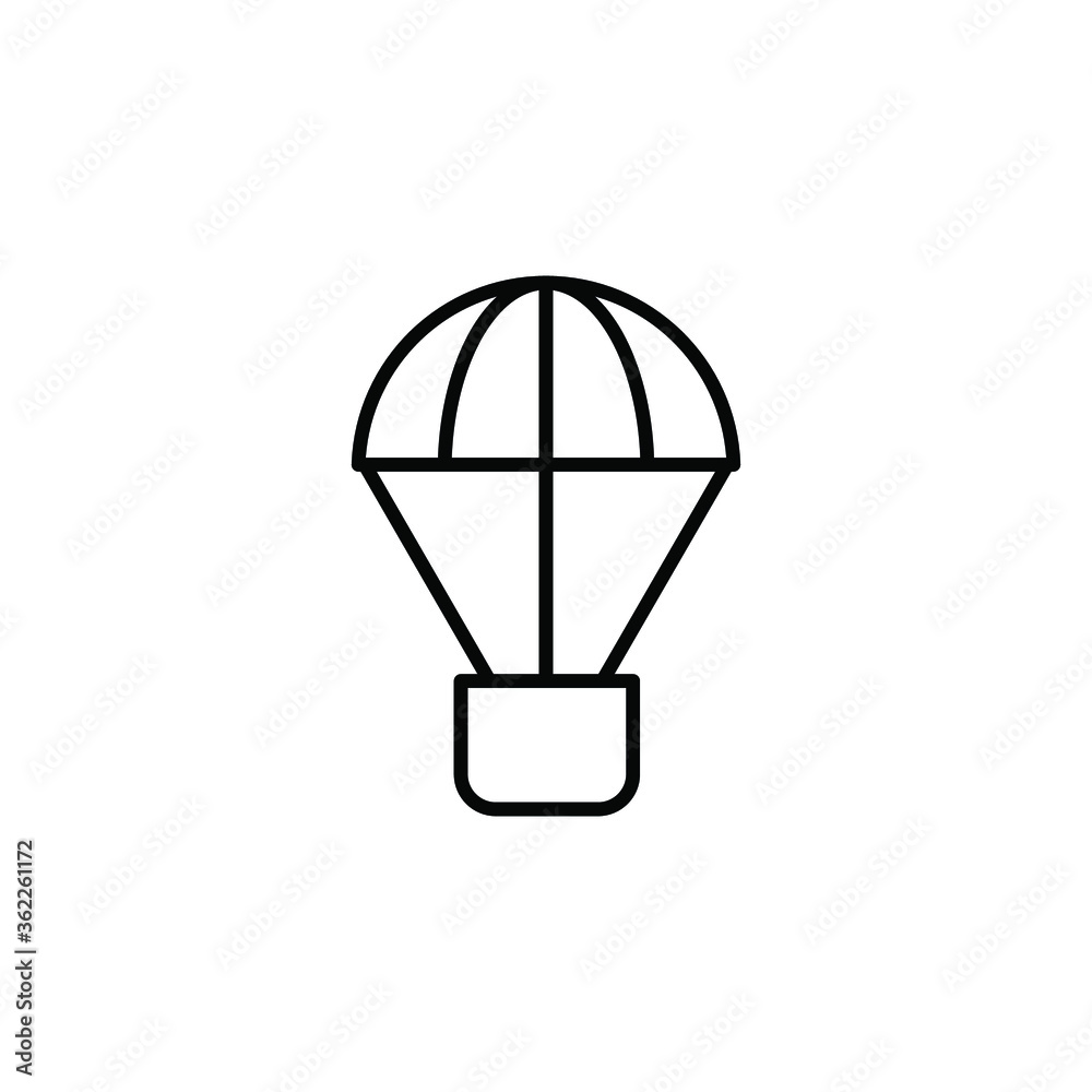 air ballon icon vector
