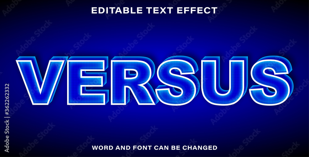 Text effect style versus Text effect style versus