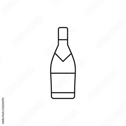 wine drink icon vector