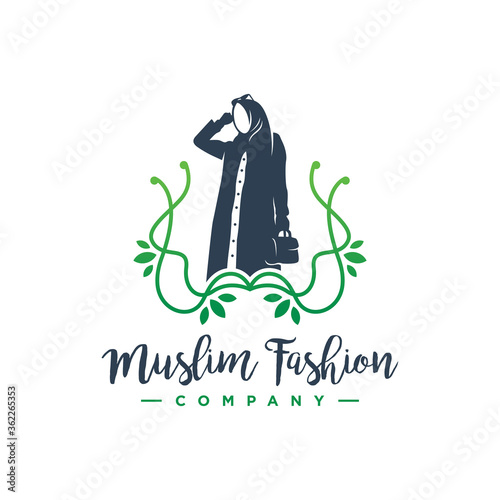 hijab fashion logo design