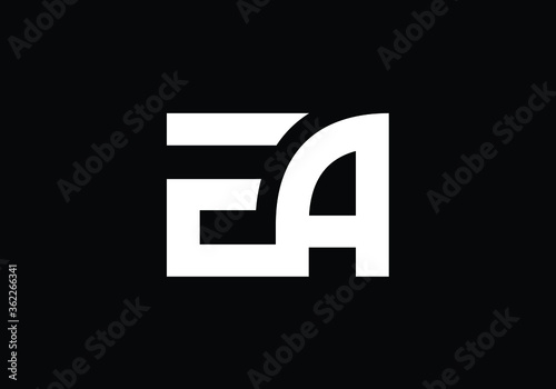 E A Initial Letter Logo design, Graphic Alphabet Symbol for Corporate Business Identity photo