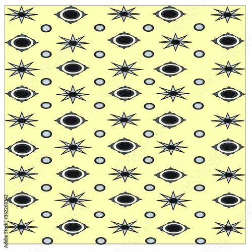 seamless pattern with yellow flowers