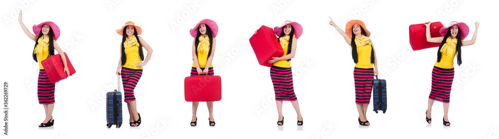 Young woman preparing for vacation