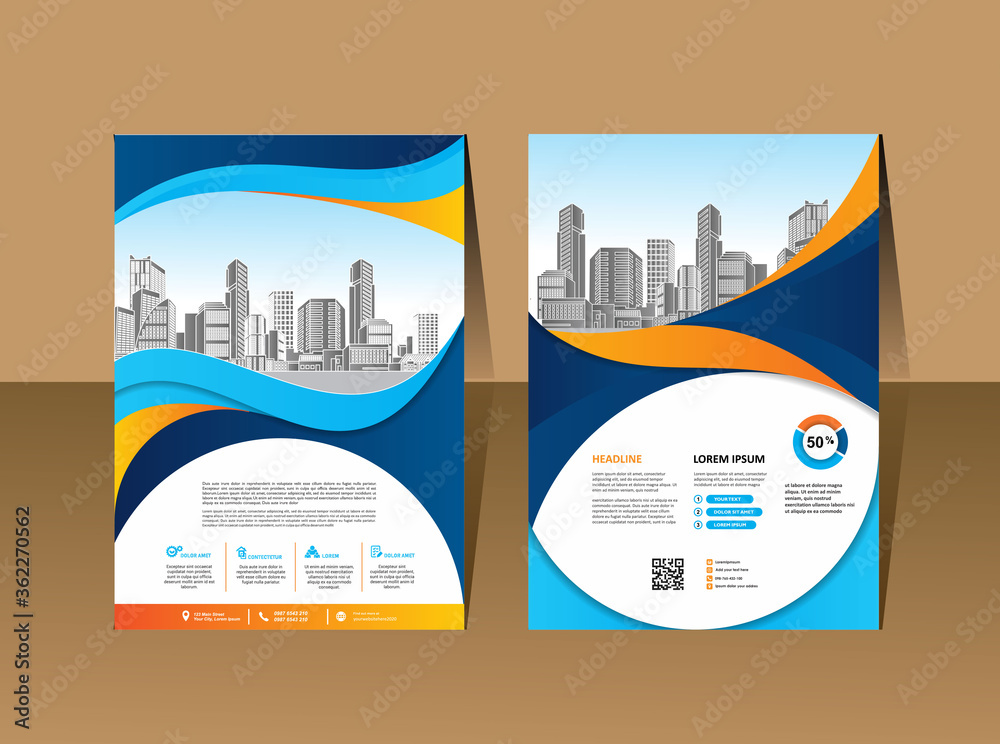 Business Book Cover Design Template in A4. Easy to adapt to Brochure, Annual Report, Magazine, Poster, Corporate Presentation, Portfolio, Flyer, Banner, Website Business Book Cover Design Template in A4. Easy to adapt to Brochure, Annual Report, Magazine, Poster, Corporate Presentation, Portfolio, Flyer, Banner, Website