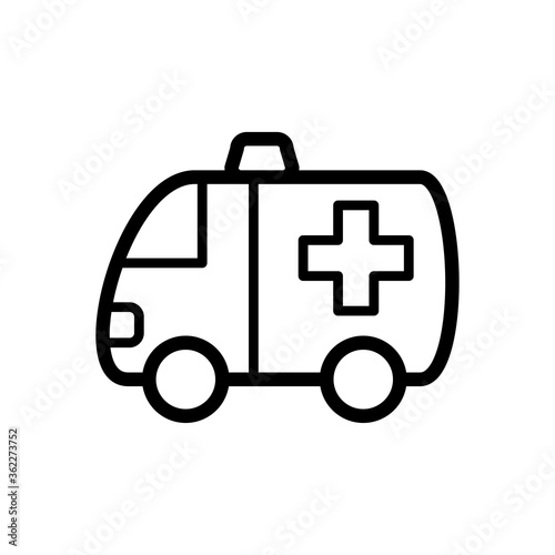 ambulance icon vector symbol template