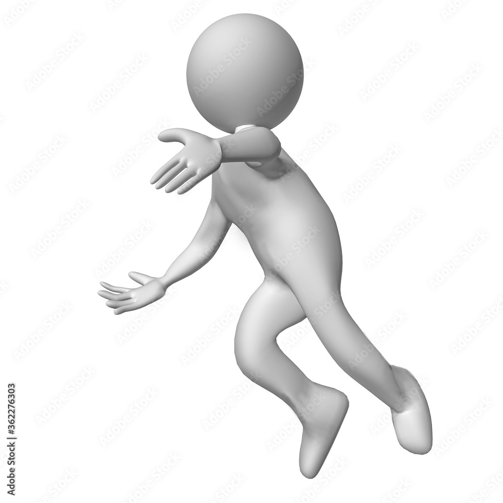 character cartoon white man isoleted 3d for background character cartoon white man isoleted 3d for background