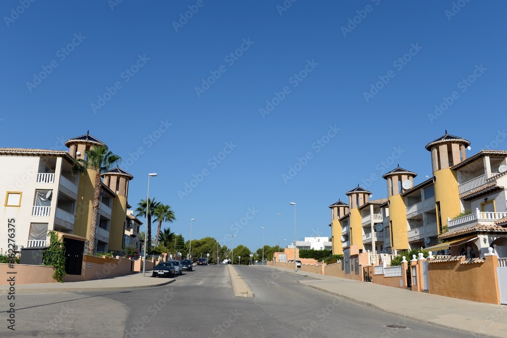 Residential residences on the Costa Blanca in Orihuela. Spain