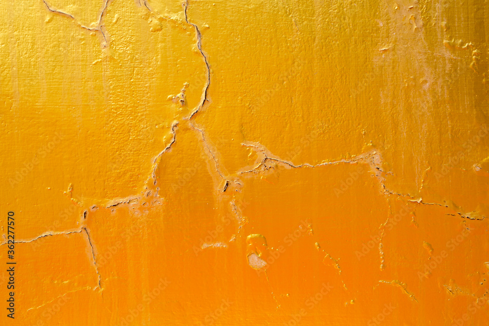 Yellow cement floor surface , old texture