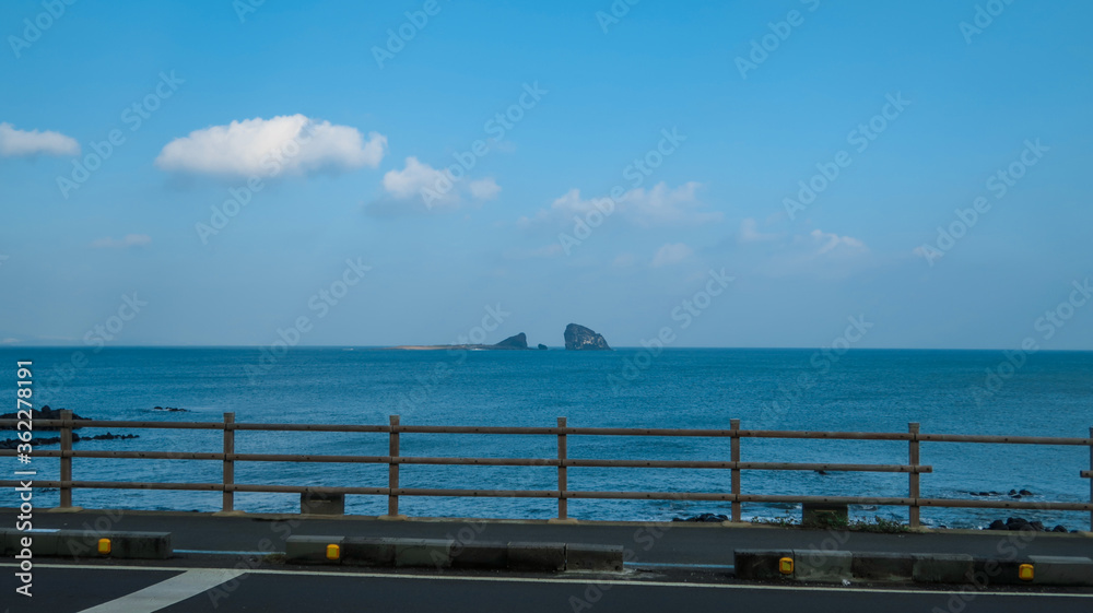 Obraz premium 제주 바다 섬