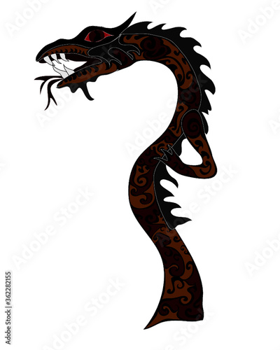 Detailed Chinese Dragon / Sea Monster