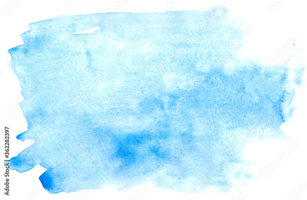 Soft semitransparent blue watercolor background