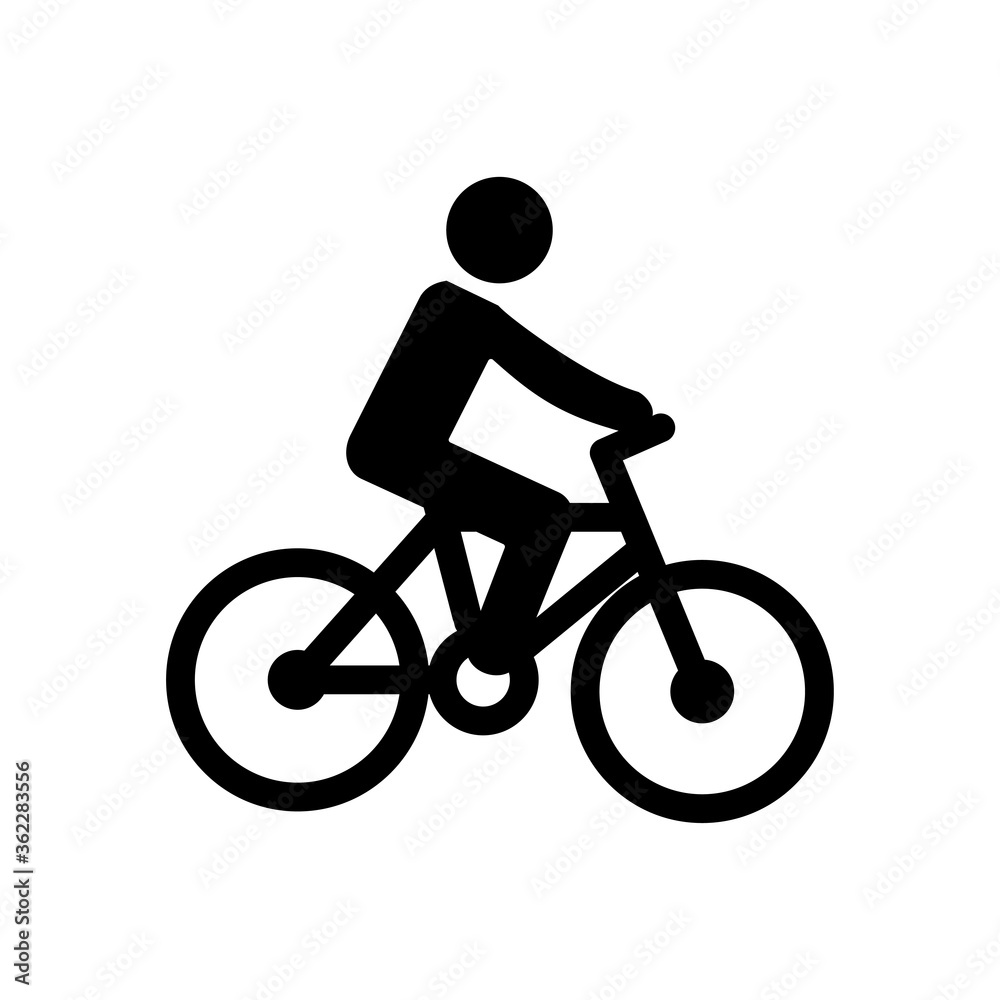 Obraz premium bicycle icon vector symbol template