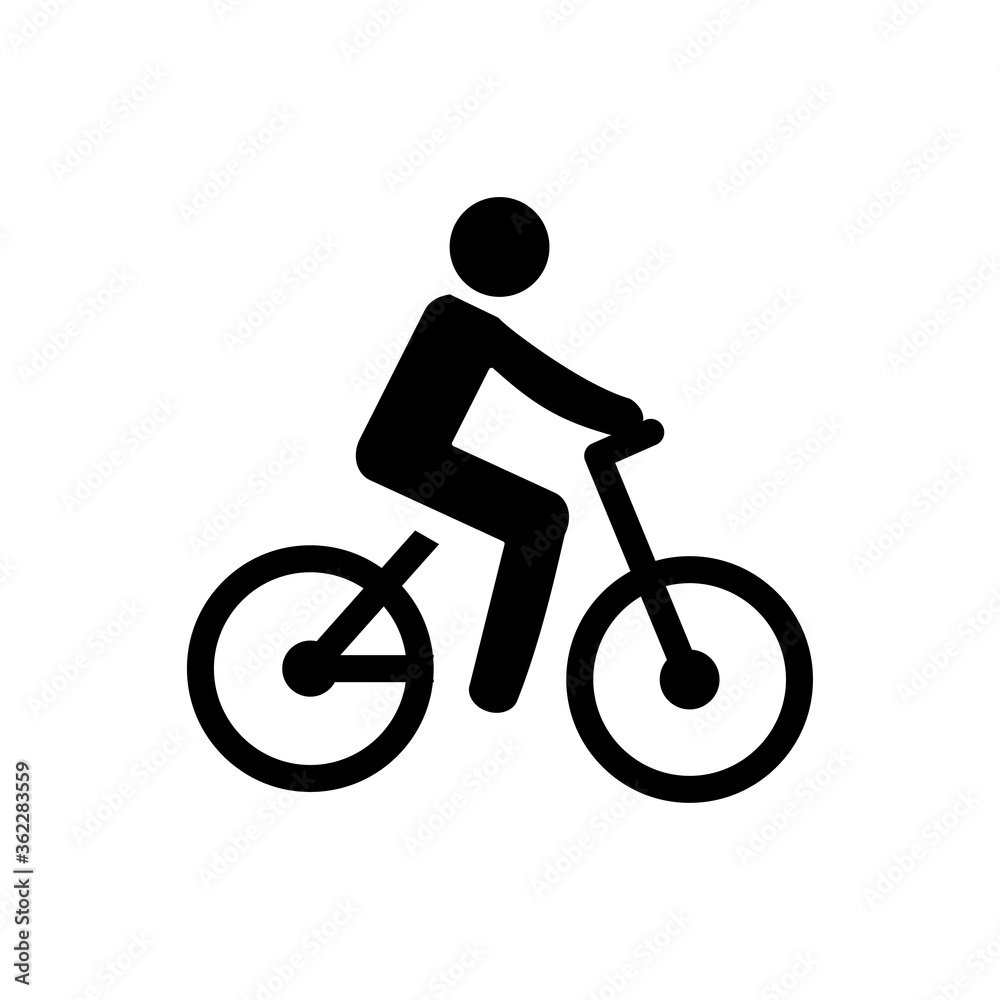 Obraz premium bicycle icon vector symbol template