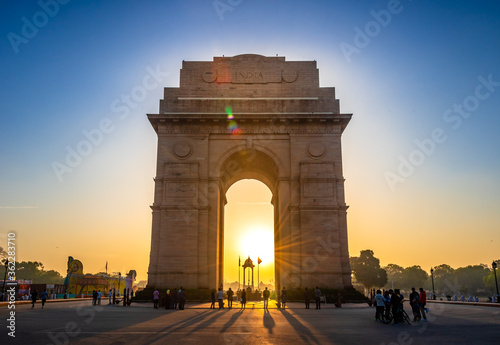 India Gate or All India War Memorial at New Delhi is a triumphal arch architectural style memorial designed by Sir Edwin Lutyens to 82,000 soldiers of the Indian Army who died in the First World War.