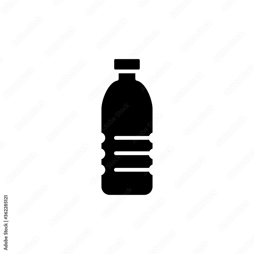 plastic bottle icon vector symbol template