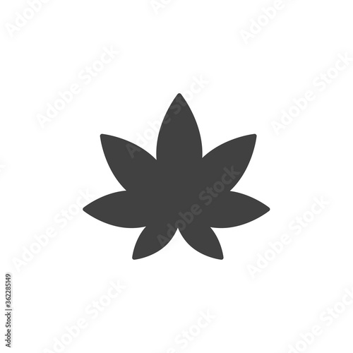 Weed leaf icon. Marijuana symbol modern, simple, vector, icon for website design, mobile app, ui. Vector Illustration