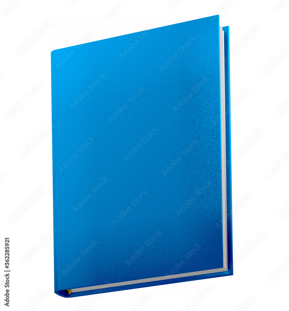 object 3d illustration - highly detailed blue book that is closed, knowledge day concept isolated on white object 3d illustration - highly detailed blue book that is closed, knowledge day concept isolated on white