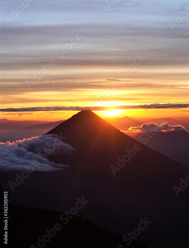 sunrise over the mountains