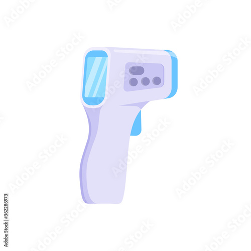 Pyrometer flat icon, sign for design, Body Temperature Check. vector illustration