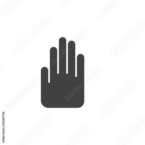 Hand icon. Stop symbol modern  simple  vector  icon for website design  mobile app  ui. Vector Illustration