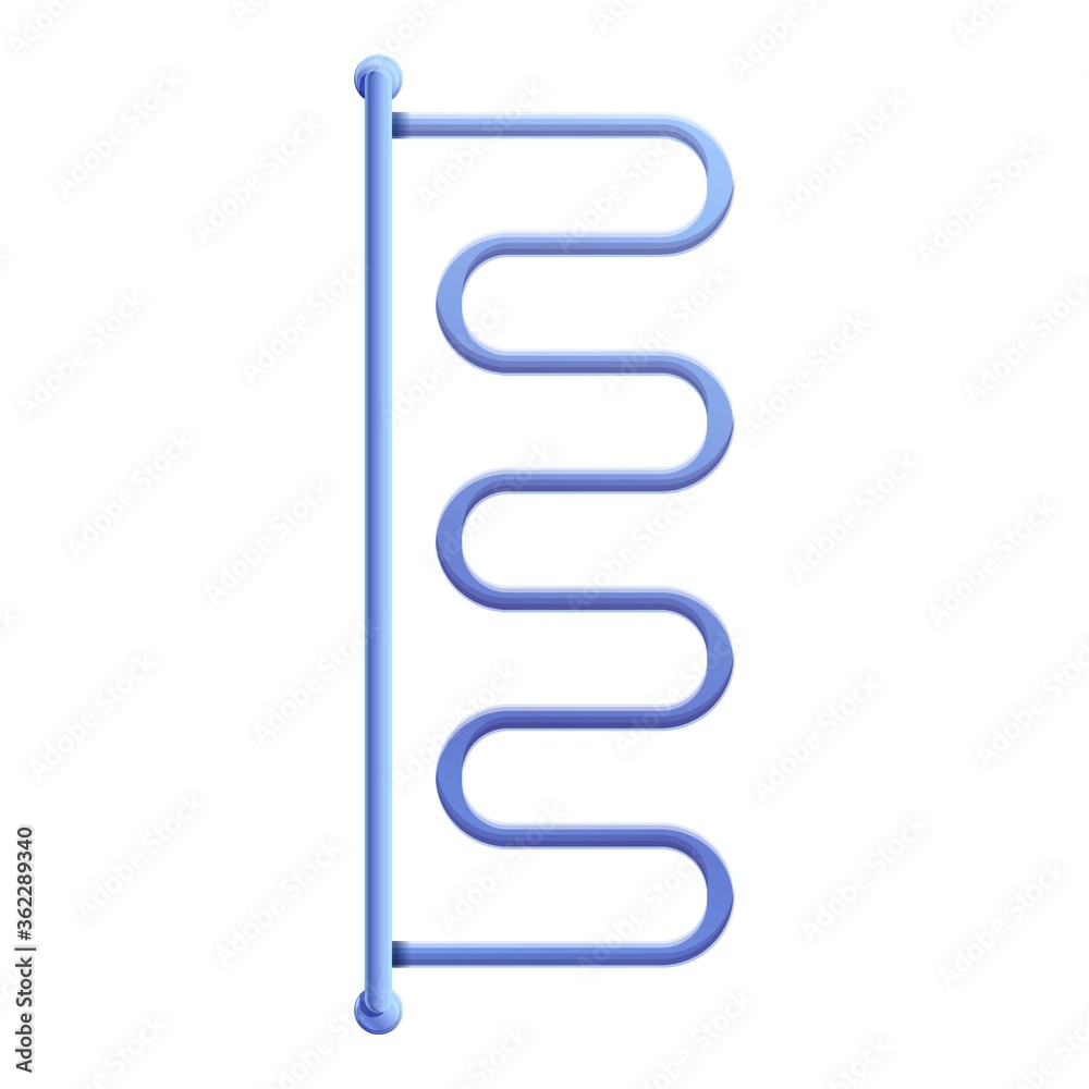 Electric towel rail icon. Cartoon of electric towel rail vector icon for web design isolated on white background Electric towel rail icon. Cartoon of electric towel rail vector icon for web design isolated on white background