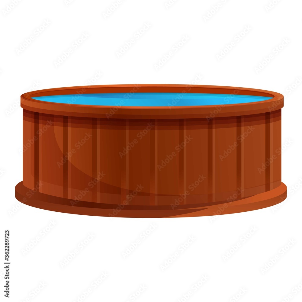 Jacuzzi icon. Cartoon of jacuzzi vector icon for web design isolated on white background Jacuzzi icon. Cartoon of jacuzzi vector icon for web design isolated on white background