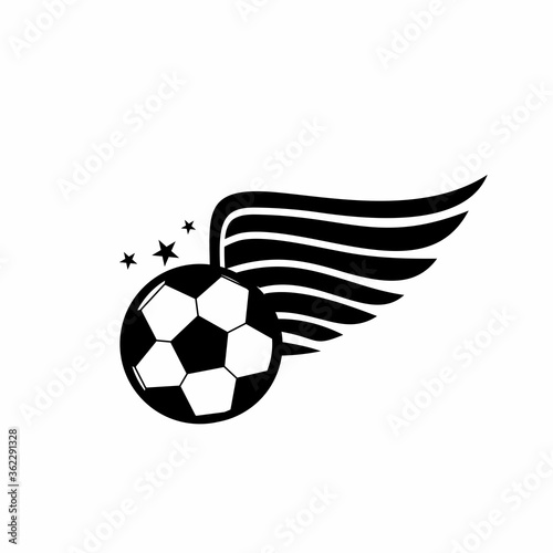 football team, soccer competition, and ball logo and vector icon