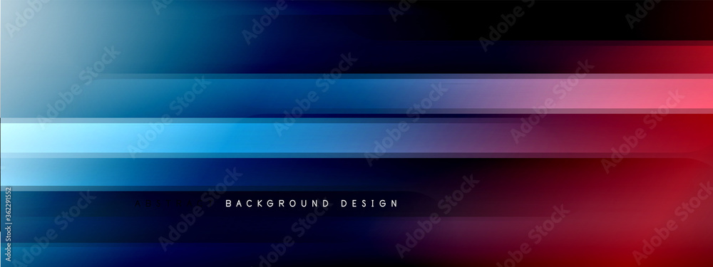 Motion concept neon shiny lines on liquid color gradients abstract backgrounds. Dynamic shadows and lights templates for text