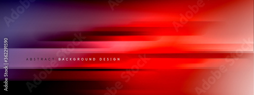 Motion concept neon shiny lines on liquid color gradients abstract backgrounds. Dynamic shadows and lights templates for text