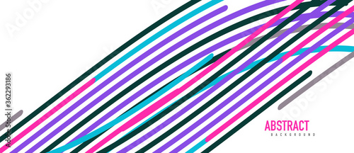 Аbstract moving colorful lines vector backgrounds for cover, placard, poster, banner or flyer