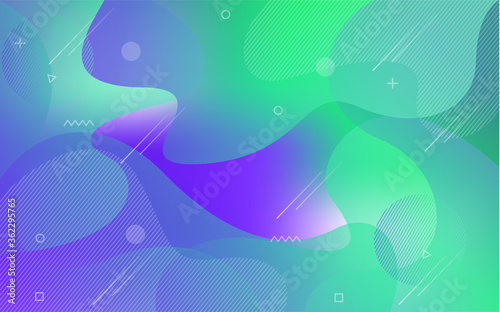 Fluid colorful dynamic background design with modern gradient color composition.