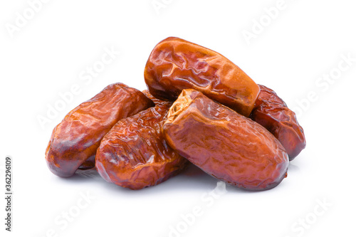 dates fruit isolated on white background