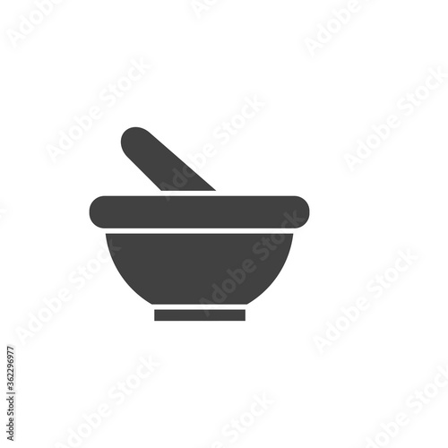Mortar pestle icon. Bowl symbol modern, simple, vector, icon for website design, mobile app, ui. Vector Illustration