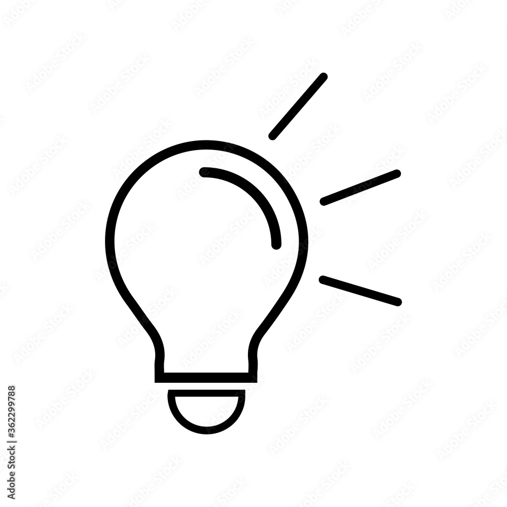 Lamp icon vector Lamp icon vector