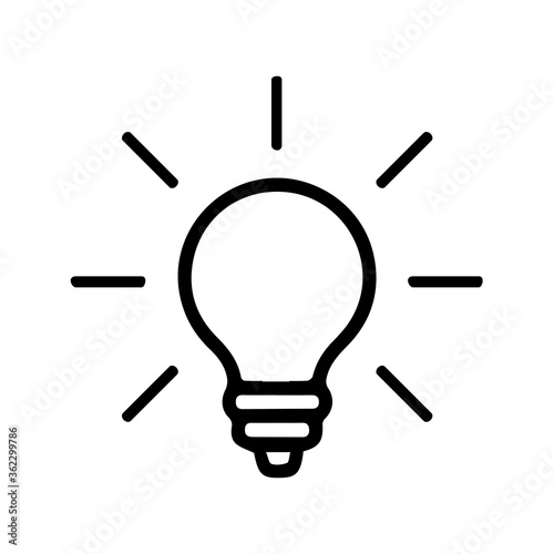 Lamp icon vector