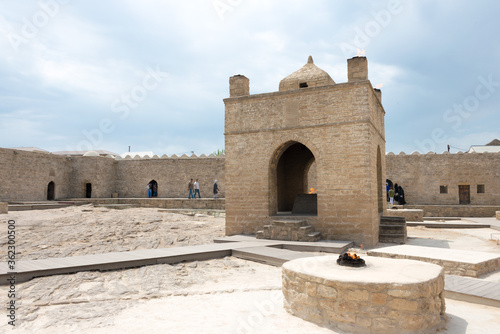 Ateshgah Fire Temple. a famous historic site on the Silk Road, Baku, Azerbaijan.