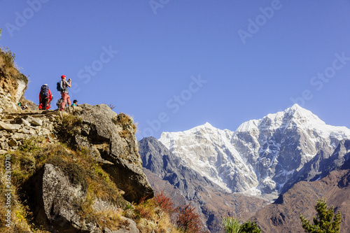 Thamserku 6618mts.Sagarmatha National Park, Khumbu Himal, Nepal, Asia.