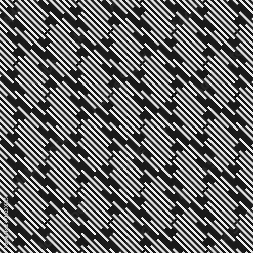 Tilted seamless pattern with elements of geometric stripes