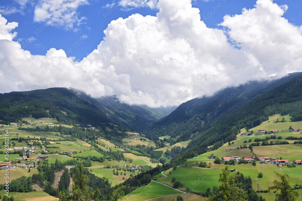 summer mountain landscape in austria