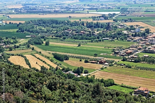 La campagna pontina di Ninfa, Italia