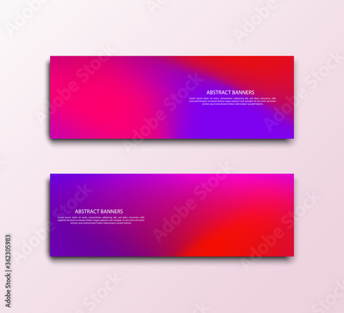 Abstract vector banners.Design for cover, flyer, card, poster or banner template.Vector illustration