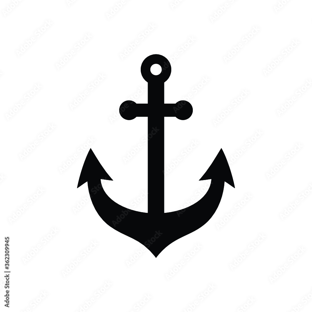 Ship anchor or boat anchor flat icon for apps and websites, Anchor icon vector isolated. Anchor icon sign. Ship anchor or boat anchor flat icon for apps and websites, Anchor icon vector isolated. Anchor icon sign.