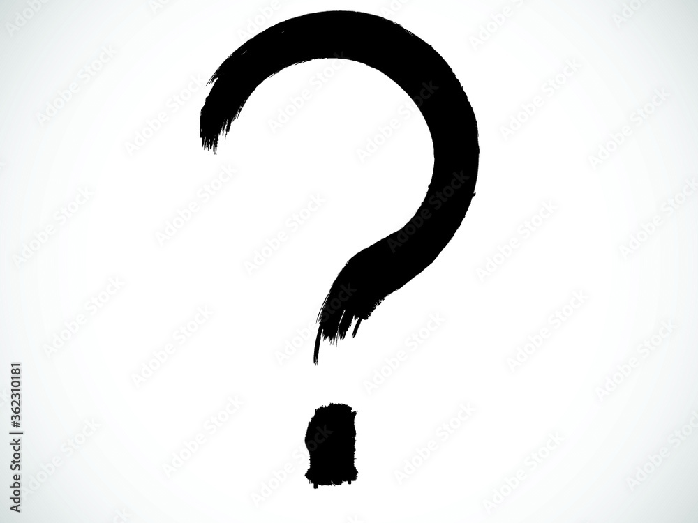 Grunge question mark . Vector . Grunge question mark . Vector .