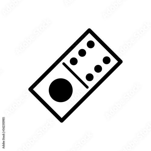 domino icon vector symbol template