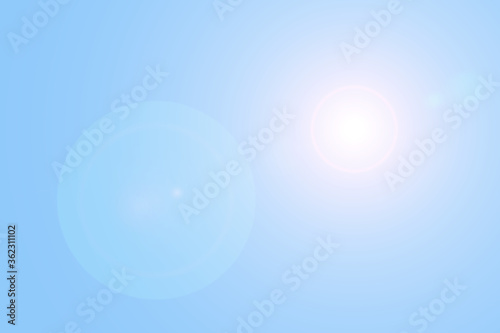 blue lens flare sun abstract background © Masteronline2017
