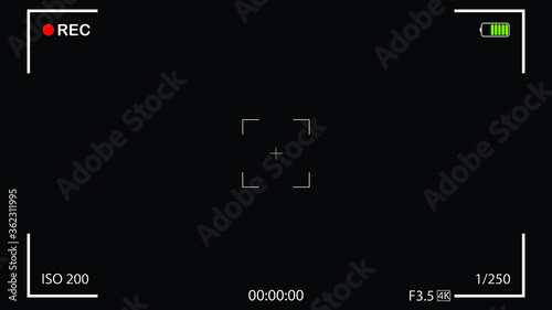 easy to use vector icon of video recorder with 4K resolution size