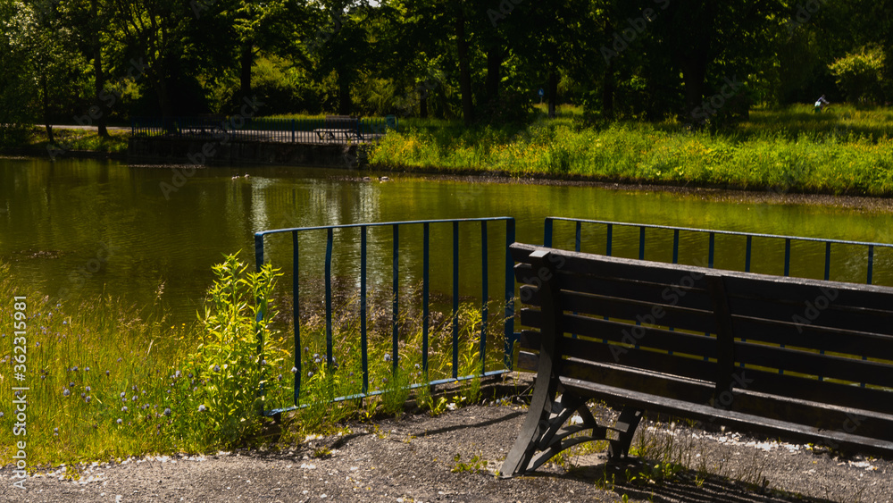 Beautiful views in the Silesian park in Chorzów. Ready for entry. Beautiful views in the Silesian park in Chorzów. Ready for entry.