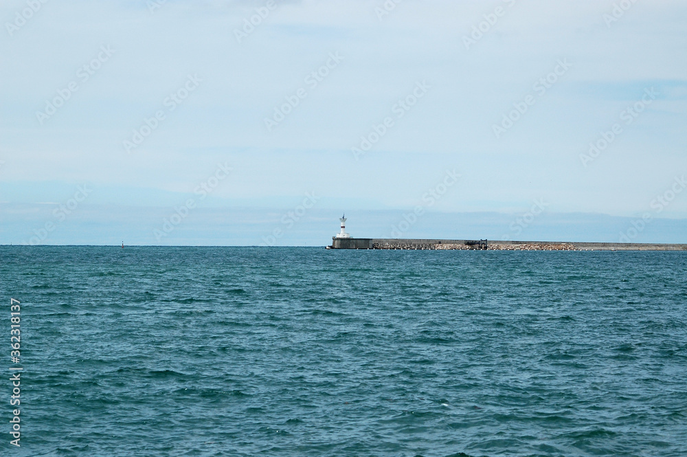 ship in the sea