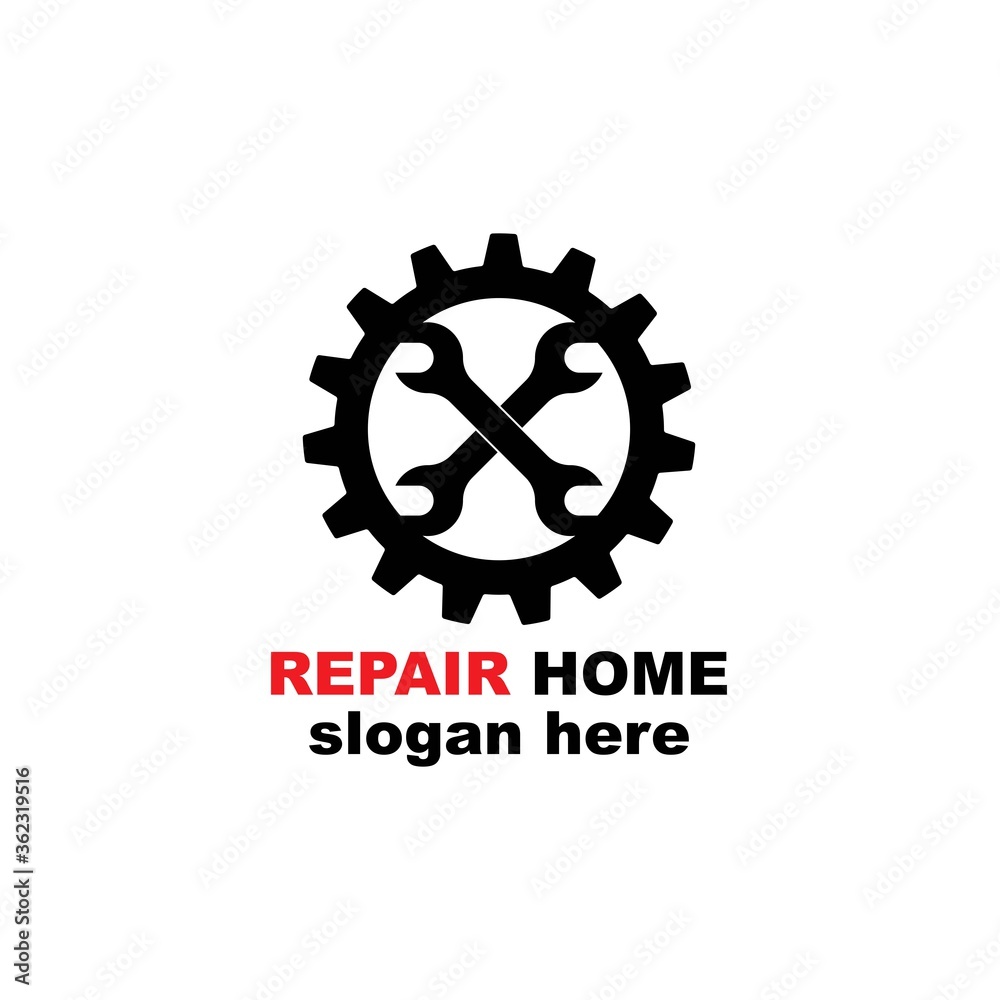 Home Repair Logo Template Design,
